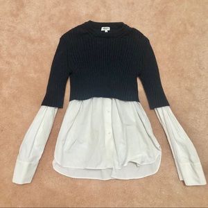 kenzo JUMPER SHIRT, size XS/36, in Navy/White